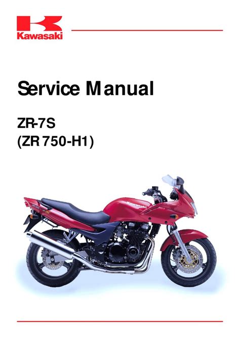 Kawasaki Zr 7s Zr 750 H1 Workshop Service Manual German