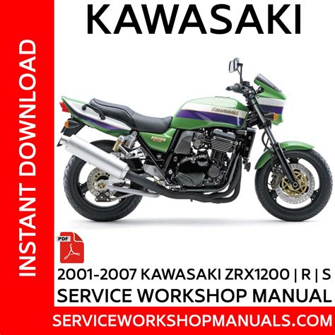 Kawasaki Zrx 1200 2001 2007 Service Repair Manual