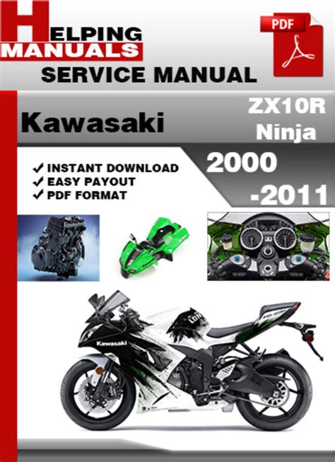 Kawasaki Zx10r Ninja 2000 2011 Factory Service Repair Manual Download Pdf