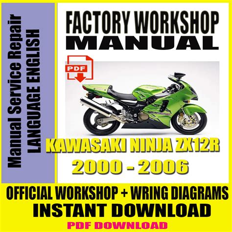 Kawasaki Zx12r Ninja 2000 2006 Factory Service Repair Manual Download Pdf