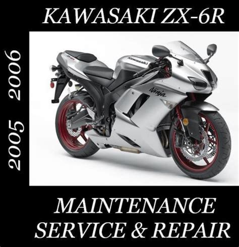 Kawasaki Zx6r Zx600 Zx636 2005 2006 Factory Repair Manual