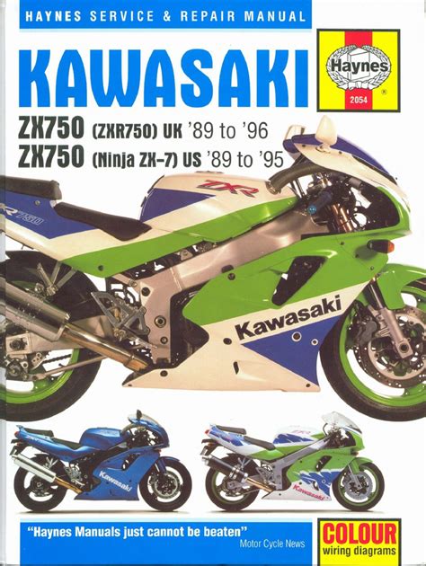 Kawasaki Zx7r Zx750 Zxr750 1989 1996 Service Manual