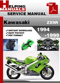 Kawasaki Zx9r 1994 1999 Service Repair Manual Download