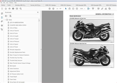 Kawasaki Zzr 1400 Ninja Zx14 2006 2007 Service Repair Manual