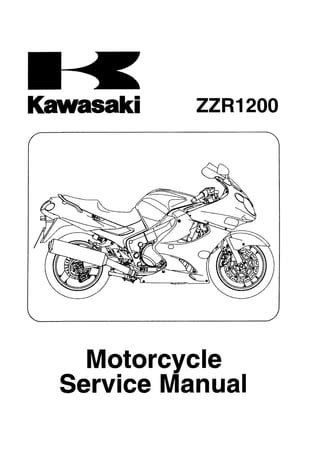 Kawasaki Zzr1200 C1 C3 D1 Service Repair Manual Download