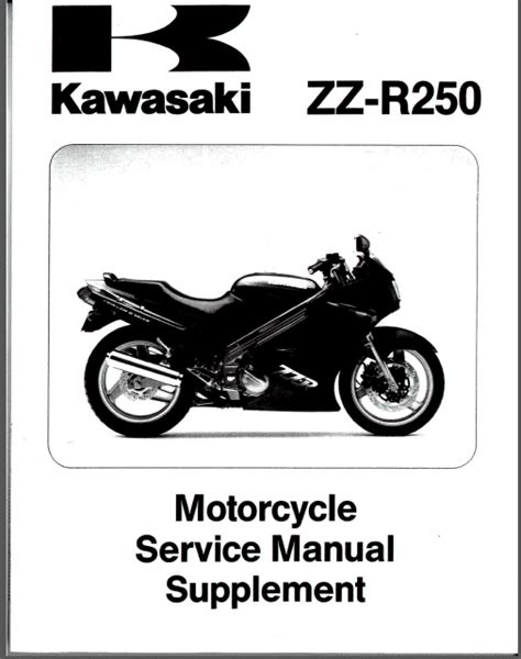 Kawasaki Zzr250 Zz R250 Service Repair Manual 1986 1996