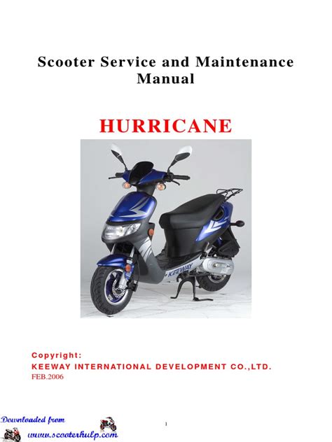 Keeway Hurricane 50cc Service Manual Free Download