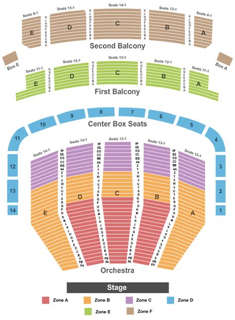 Keller Auditorium Seating Chart