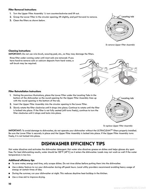 Kenmore Dishwasher Instruction Manual