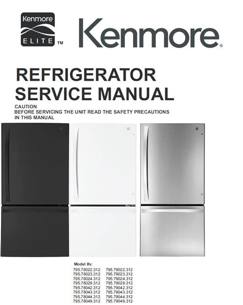 Kenmore Ice Maker Repair Manual