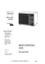 Kenmore Micro Convection Oven Manual