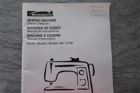 Kenmore Sewing Machine Manual Model 385