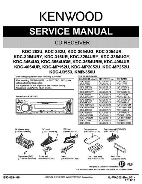 Kenwood Kdc X595 Wiring Diagram