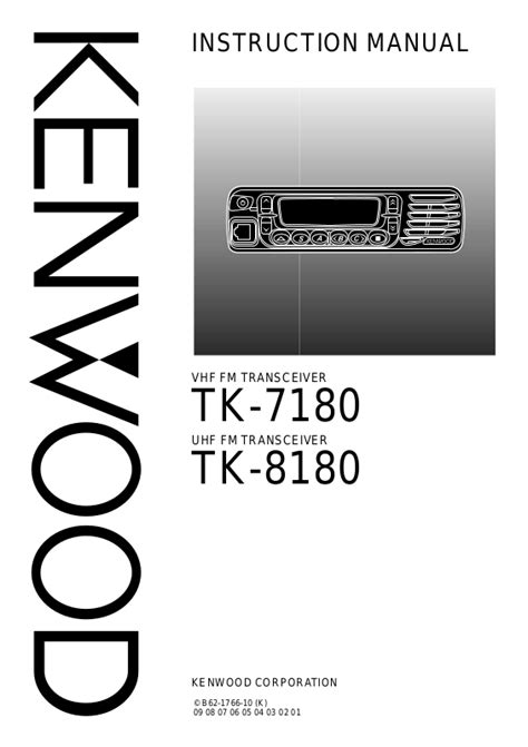 Kenwood Tk 7180 Tk 7189 Tk 8180 Tk 8189 Service Repair Manual Download