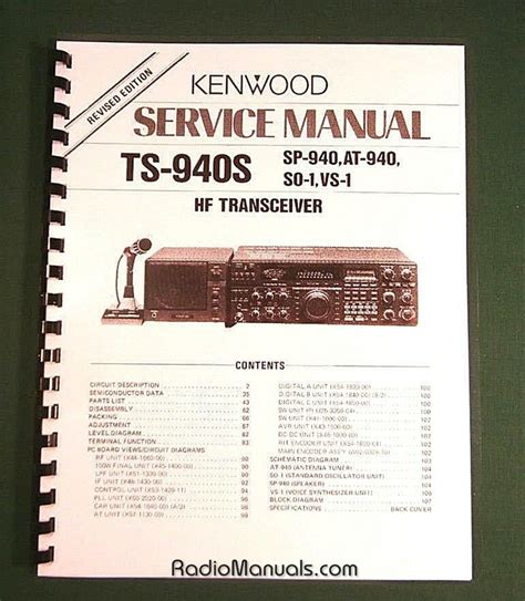 Kenwood Ts940s Service Repair Manual Download