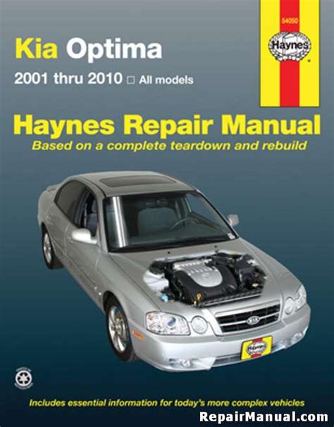 Kia Optima 2001 Factory Service Repair Manual Download