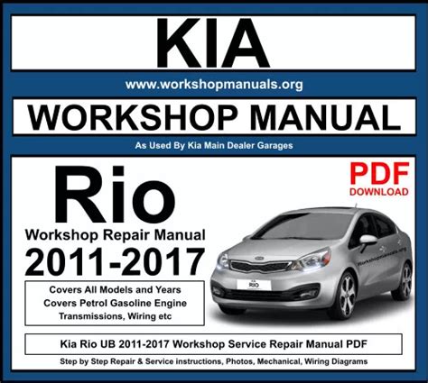 Kia Rio 2010 Workshop Repair Service Manual Pdf