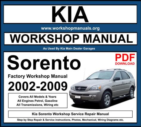 Kia Sedona 2009 Workshop Repair Service Manual Pdf