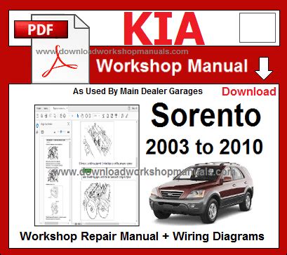 Kia Sorento 2004 Workshop Service Manual Pdf