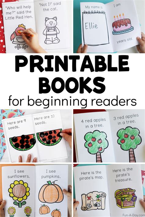 Kindergarten Books Free Printable