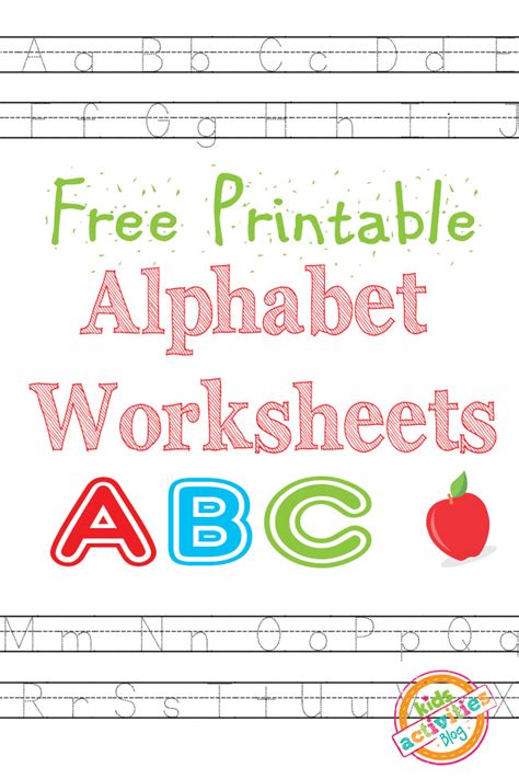 Kindergarten Worksheets Free Printables Alphabets