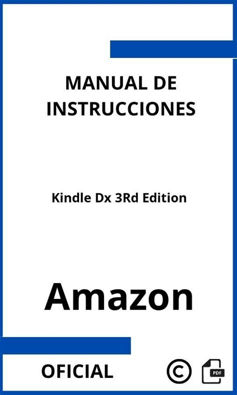 Kindle Instruction Manual 3rd Edition