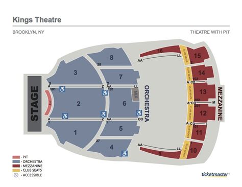 Kings Theater Seating Chart