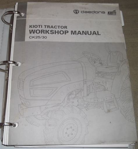 Kioti Daedong Ck25 Ck30 Ck25h Ck30h Tractor Service Repair Manual Download