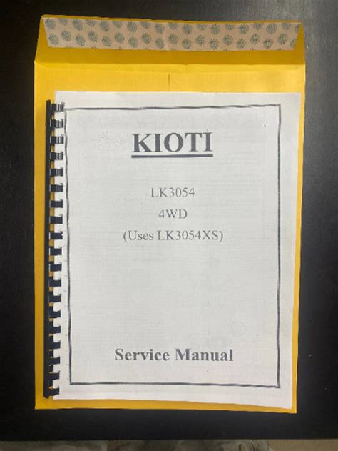 Kioti Lk3054 Tractor Service Manuals