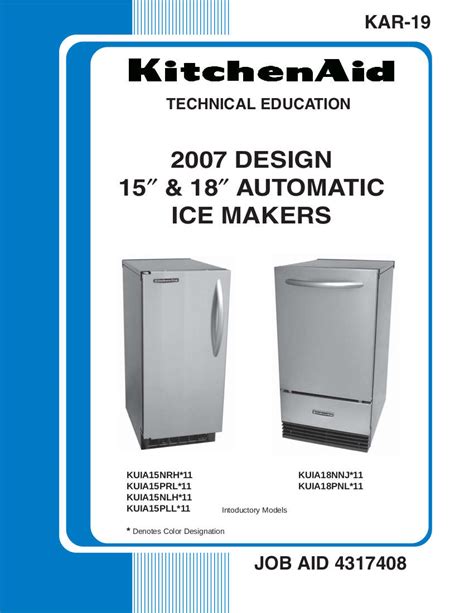 KitchenAid Ice Machine Manual: Your Guide to Crystal-Clear Ice