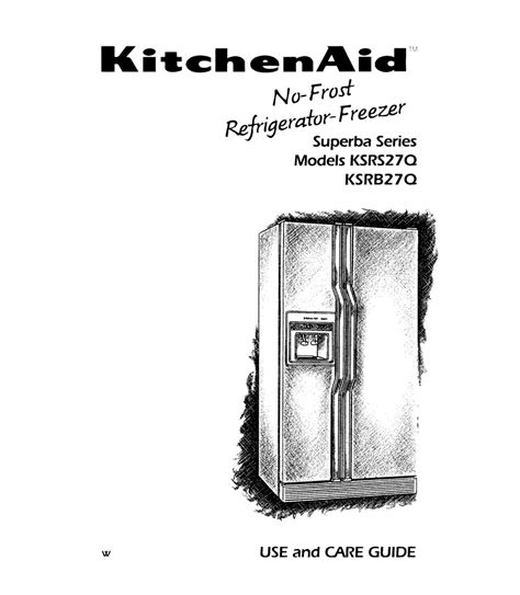 Kitchenaid Refrigerator Repair Manual