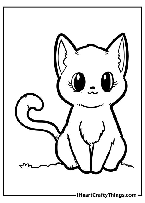 Kitten Coloring Pages Free Printable