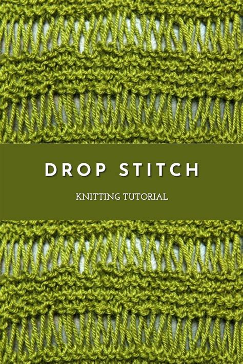 Knit Drop Stitch Pattern