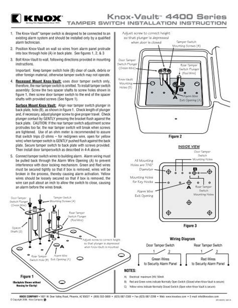 Knox Box 4400 Wiring Diagram