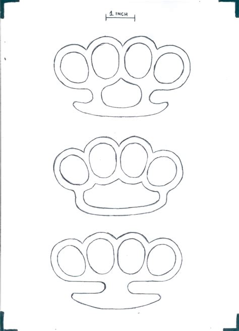 Knuckle Duster Template