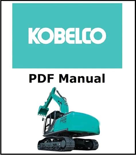 Kobelco Excavator Shop Workshop Service Repair Manual