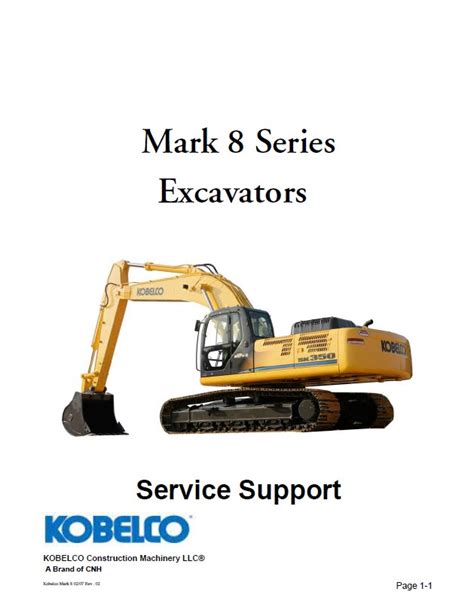 Kobelco Mark8 Series Excavator Service Repair Manual