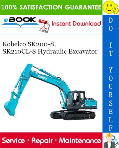 Kobelco Sk200 8 Sk210cl 8 Hydraulic Excavator Service Shop Repair Manual