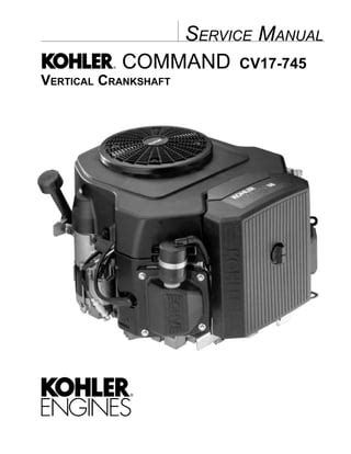 Kohler Command Cv17 750 Vertical Crankshaft Workshop Service Repair Manual