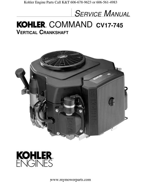 Kohler Command Model Cv17 17hp Engine Full Service Repair Manual