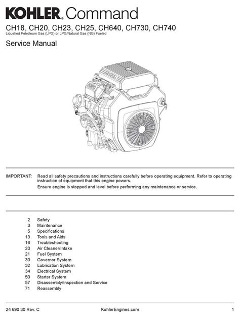 Kohler Command Pro 14 Wiring Diagram