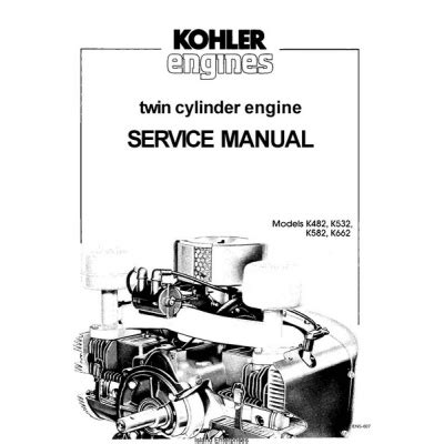 Kohler K482 K532 K582 K662 Twin Cylinder Engine Service Repair Manual Download