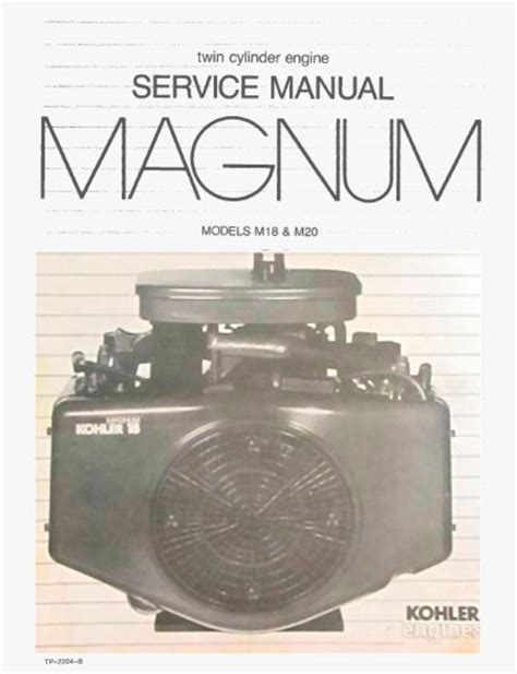 Kohler M 18 M 20 Magnum Service Manual Download