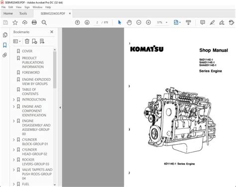 Komatsu 114 Series Diesel Engine Workshop Service Repair Manual Download