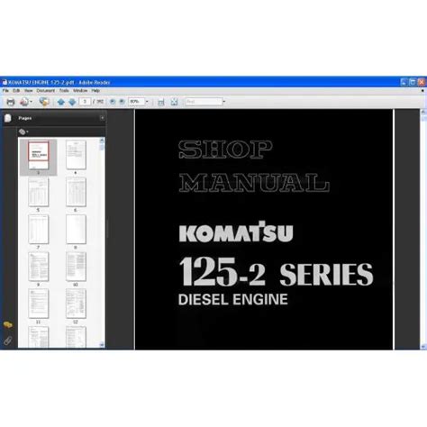 Komatsu 6d125 2 S6d125 2 Sa6d125 2 Saa6d125 2 Diesel Engine Service Repair Workshop Manual Download