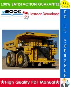 Komatsu 730e 8 Dump Truck Service Repair Manual Field Assembly Manual