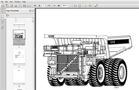 Komatsu 830e Dump Truck Service Shop Repair Manual Sn A30689 A30707