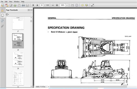 Komatsu D155ax 3 Super Dozer Service Shop Repair Manual S N 60001 And Up