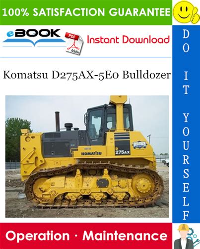 Komatsu D275ax 5e0 Dozer Bulldozer Service Repair Shop Manual Download Sn 30001 And Up