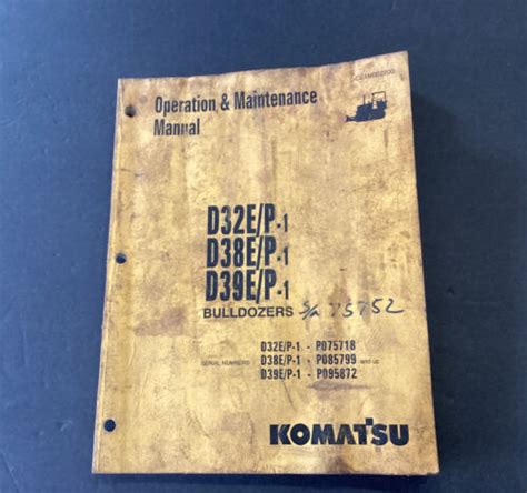 Komatsu D32e P 1 D38e P 1 D39e P 1 Dozer Service Manual 2